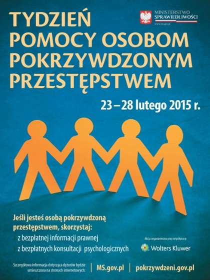 Tydzień Pomocy Osobom Pokrzywdzonym Przestępstwem (23-28 lutego 2015 r.)