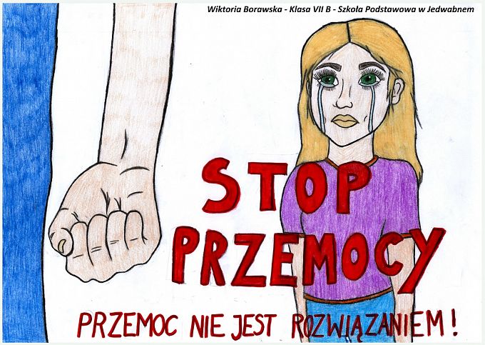 Rozstrzygnięcie powiatowego konkursu plastycznego pod hasłem „STOP PRZEMOCY”