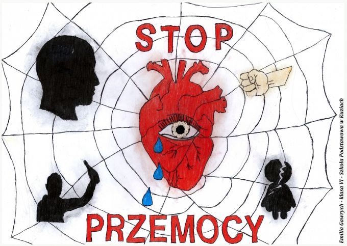 Rozstrzygnięcie powiatowego konkursu plastycznego pod hasłem „STOP PRZEMOCY”