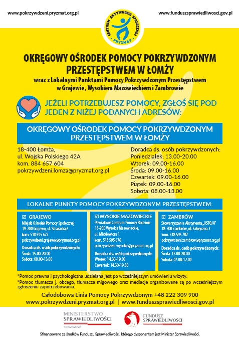 Okręgowy Ośrodek Pomocy Pokrzywdzonym Przestępstwem w Łomży