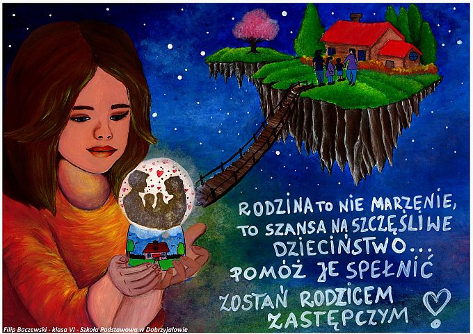Rozstrzygnięcie powiatowego konkursu plastycznego na Plakat promujący Rodzicielstwo Zastępcze